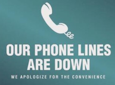 We are currently unable to receive incoming calls due to a carrier outage.